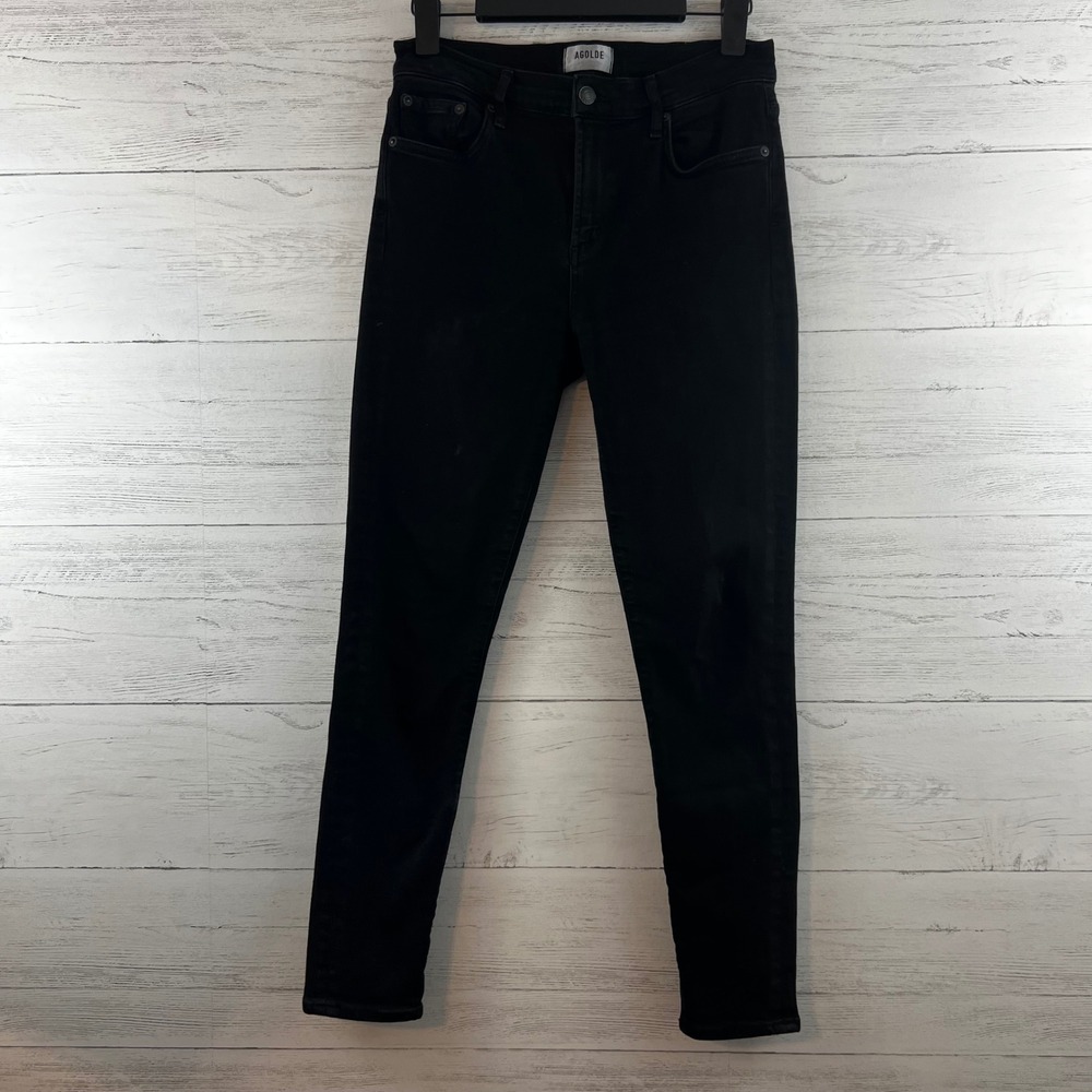 Agolde Black Skinny High Rise Jeans Size 29